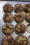 Chocolate Hazelnut Banana Muffin (vegan)