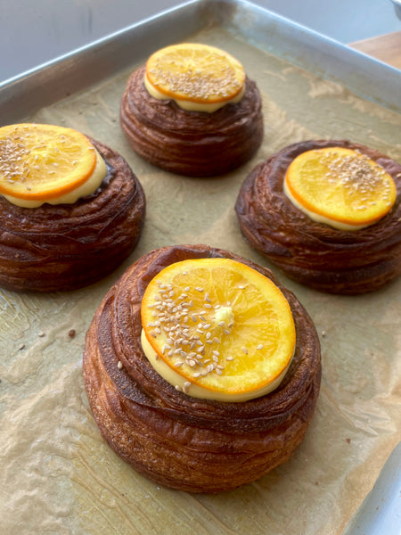 Seasonal Sweet Danish - Passion Fruit, Sesame & Citrus